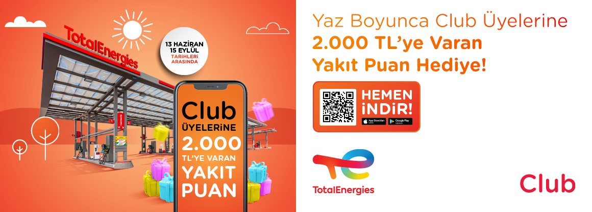 Club Üyelerine 2.000 TL’ye Varan Yakıt Puan Hediye