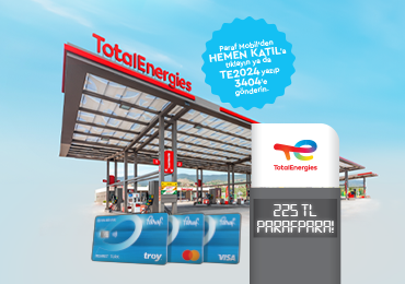 Paraf ile TotalEnergies İstasyonlarında 225 TL Parafpara!