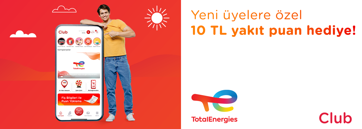 Yeni Üyelere Özel 10 TL Yakıt Puan Hediye!