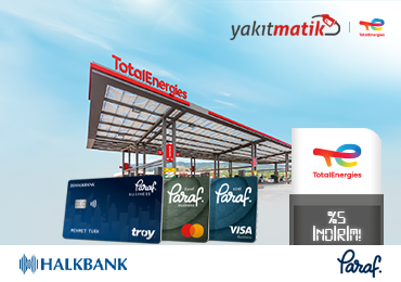 TotalEnergies İstasyonlarında Yakıtmatik alışverişleri Paraf ticari kartlara özel %5 indirimli!