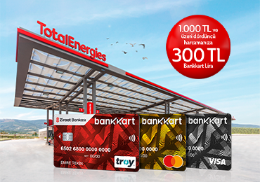 Bankkart TotalEnergies'te de seni düşünür o.