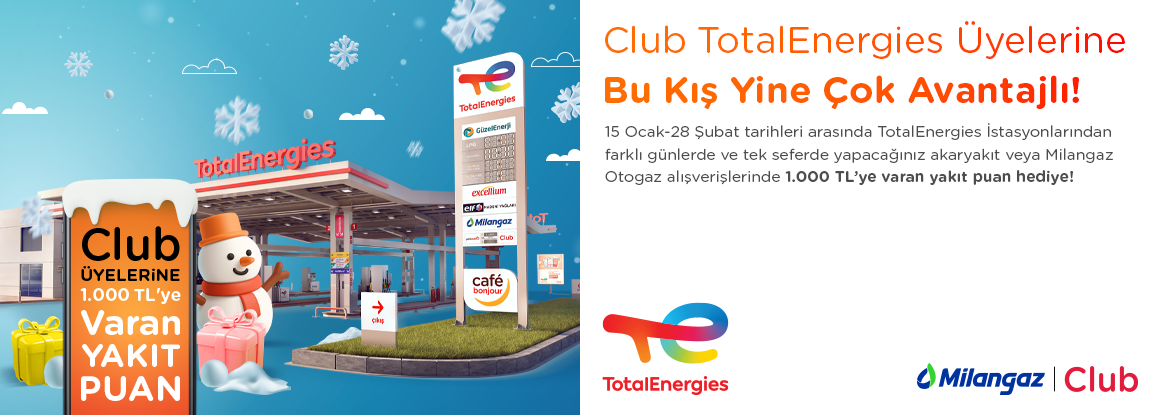 CLUB Üyelerine 1000 TL’ye Varan Yakıt Puan Hediye