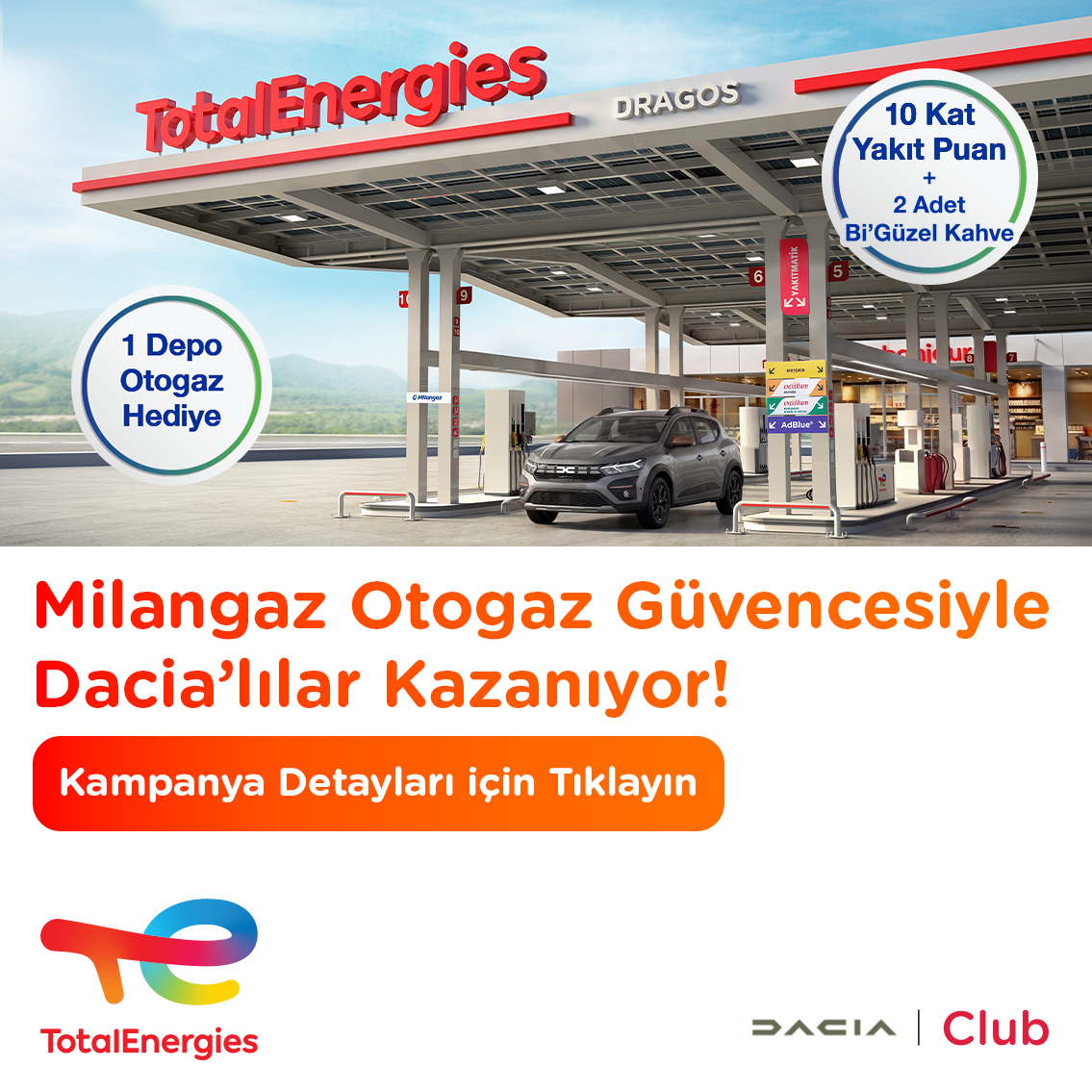 Milangaz Otogaz Güvencesiyle Dacia’lılar Kazanıyor!